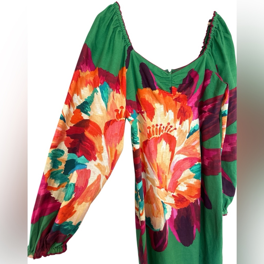 Farm Rio FARM Rio Tropicart Linen Mini Dress - Picture 9 of 12